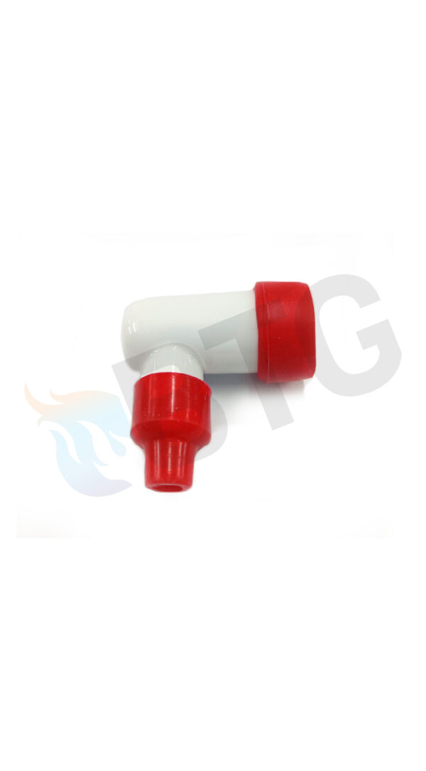 CONECTOR ACODADO Ø6,35 ROJO