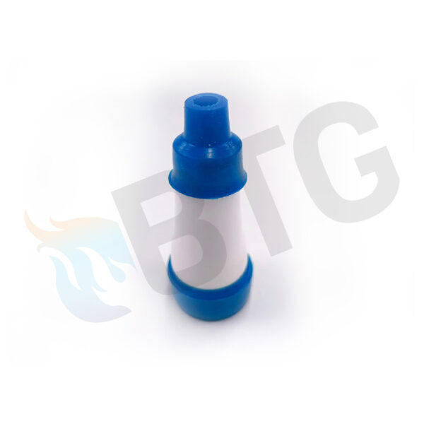 CONECTOR RECTO Ø4 AZUL