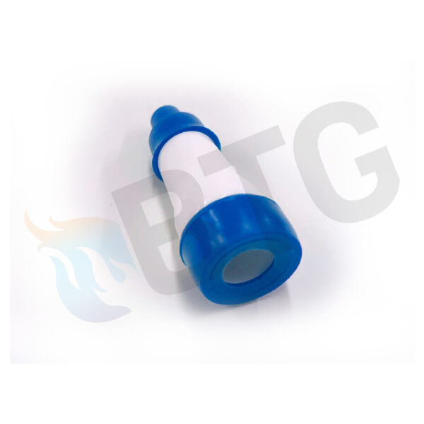 CONECTOR RECTO Ø4 AZUL