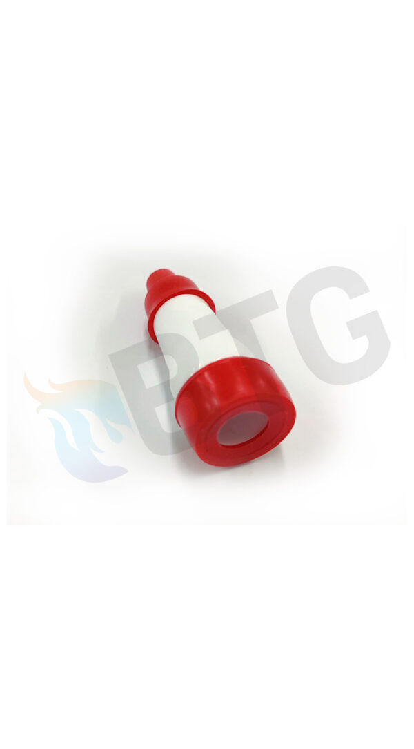 CONECTOR RECTO Ø6,35 ROJO