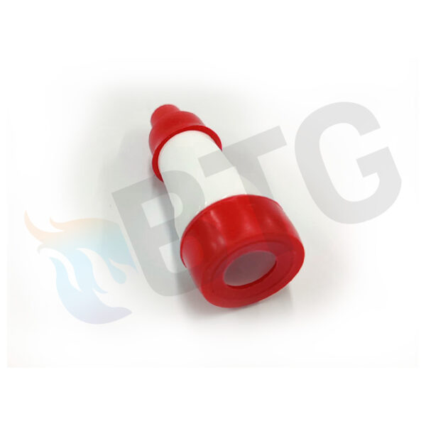 CONECTOR RECTO Ø6,35 ROJO